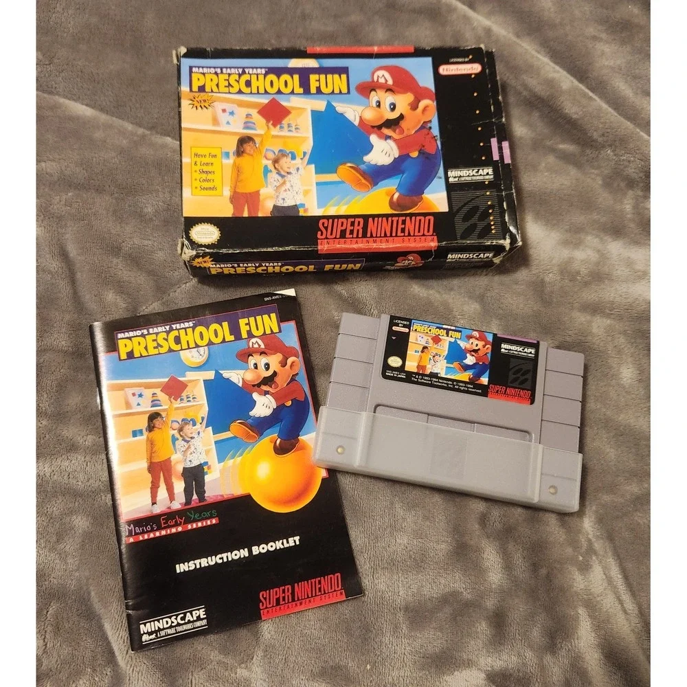 Mario's Early Years: Preschool Fun (Super Nintendo Entertainment System, 1994)